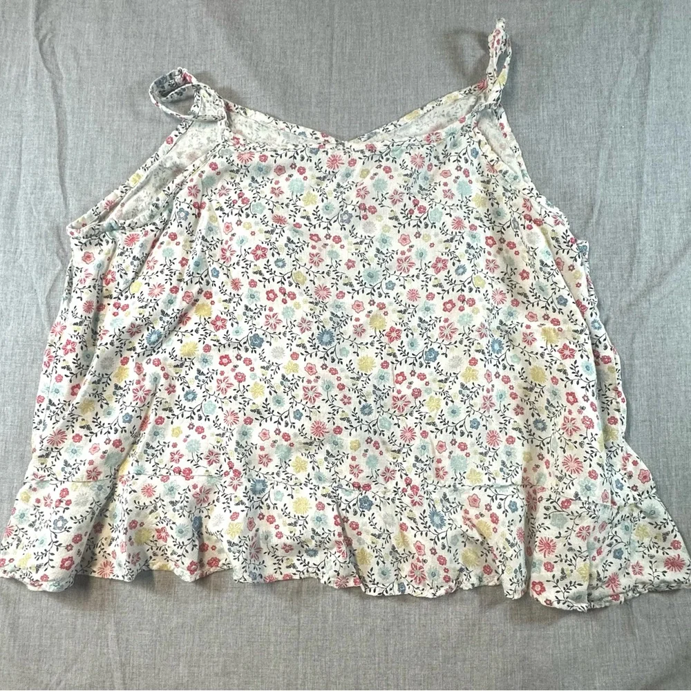 Sonoma Floral Camisole with Adjustable Tie - Picture 2 of 7